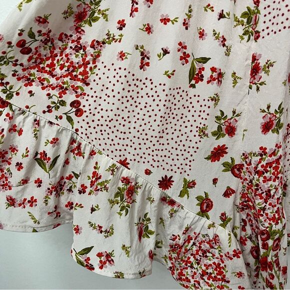 Zara Patchwork Print Short Jumpsuit Size XS - Picture 8 of 9